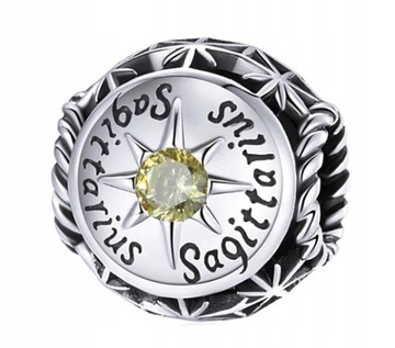 CHARMS ZAWIESZKA znak zodiaku STRZELEC S925