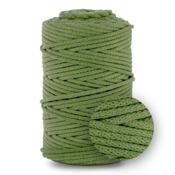SZNUREK BAWEŁNIANY 5MM Z RDZENIEM PISTACJOWY