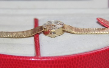 omega złoty zegarek złoto 585 bransoleta nakręcany