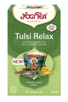 HERBATA YOGI TEA TULSI RELAX 17x2,0 Święta Bazylia