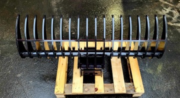 Грабли 120 см для мини-экскаватора с быстроразъёмным устройством MS01