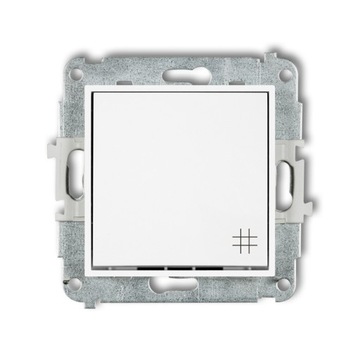 Wyłącznik krzyżowy Karlik MINI biały MWP-6