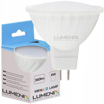 Żarówka LED MR16 12V DC 360lm 4W NEUTRALNA