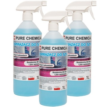 ODMRAŻACZ DO SZYB W SPRAYU PURE CHEMICAL SKUTECZNY DO -40°C 3L (1Lx3szt.)
