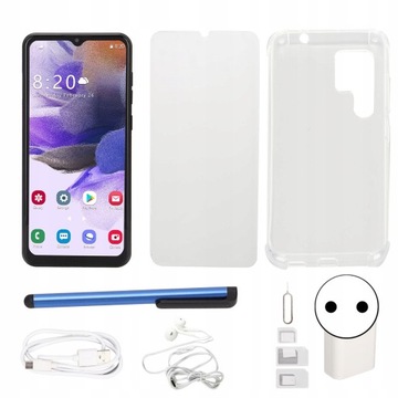 Смартфоны с экраном 6,52 дюйма, 4 ГБ ОЗУ+64 ГБ ПЗУ, 128 ГБ, черный