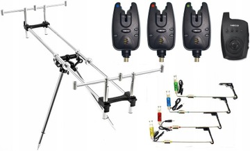 Stanowisko Karpiowe TRIPOD Zestaw sygnalizatorów