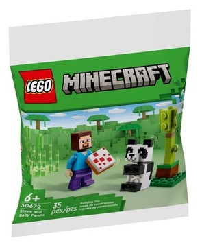LEGO MINECRAFT STEVE I MAŁA PANDA 30672