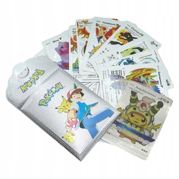 SREBRNE KARTY POKEMON KOLEKCJONERSKIE 10 KART