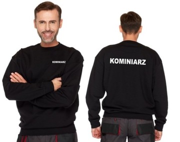 GRUBA BLUZA Z TWOIM NADRUKIEM KOMINIARZ MISTRZ KOMINIARSKI BHP LOGO BLUZY