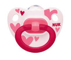 Nuk Smoczek NUK silikonowy 18-36m. serca