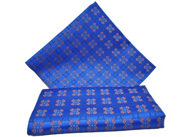 NIEBIESKA WE WZORY POSZETKA WYPUSTKA BUTONIERKA