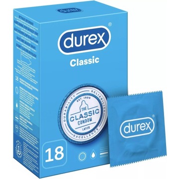 PREZERWATYWY DUREX CLASSIC 18 SZTUK