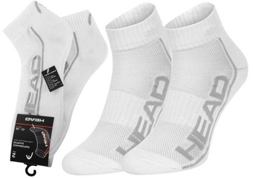 HEAD SKARPETKI STOPKI 2 PARY WHITE r.43-46