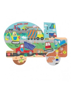 Puzzle Floss&Rock na budowie 40 elementów na budowie 45P6462