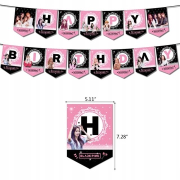 НАБОР УКРАШЕНИЙ ШАРАМИ BLACKPINK GROUP THEM