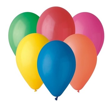 Balony opakowanie 100 sztuk pastelowy miks kolorów Godan