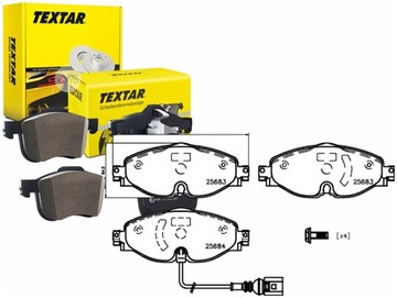TEXTAR KOMPLET KLOCKÓW HAMULCOWYCH TEX, 2568301