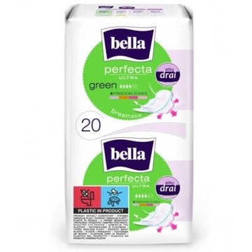 BELLA Perfecta Podpaski Ultra Green 20 szt.