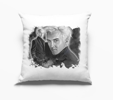 Poszewka na poduszkę DRACO MALFOY gray - szara , poduszka Harry Potter