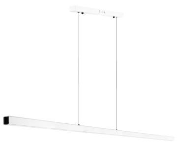 NOWOCZESNA LAMPA LINIOWA LED WISZĄCA 60W 150cm PODŁUŻNA BELKA PILOT 3 BARWY