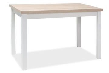 STÓŁ ADAM 100X60 BIAŁY MAT / DĄB SONOMA
