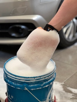 ADBL CAREMITT перчатка для мытья автомобиля, большая, безопасная ОРАНЖЕВЫЙ 27x20см