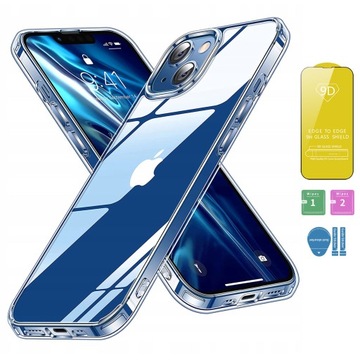 CLEAR CASE ETUI PREMIUM DO IPHONE 13 +SZKŁO GRATIS
