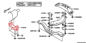 Подушка коробки передач 5MT OEM Impreza 93-07 Forester 98-07 Legacy