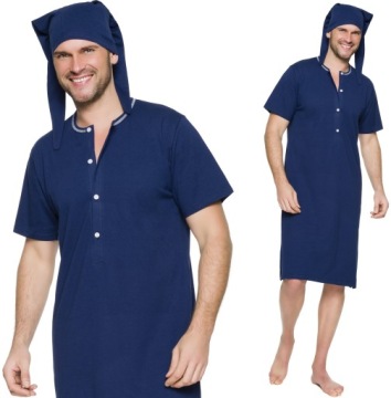 Taro ROZPINANA MĘSKA KOSZULA NOCNA + SZLAFMYCA 5XL