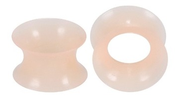 Tunel earskin plug cielisty silikonowy 16mm