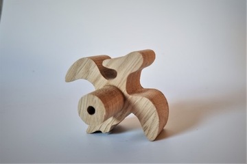 Деревянные мебельные ручки, динозавры, узор птеродактиля.