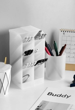 Wielofunkcyjny plastikowy organizer na biurko 7,4x20,3x9cm CB18B