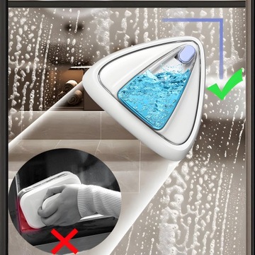 Двусторонний магнитный очиститель окон для мытья стеклянных окон толщиной 25–35 мм.