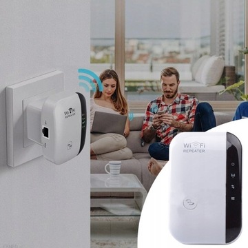 УСИЛИТЕЛЬ СИГНАЛА Wi-Fi МОЩНЫЙ ПОВТОРИТЕЛЬ 300 МБ/С 2 РЕЖИМА ФУНКЦИЯ WPS