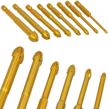 СВЕРЛА ДЛЯ СТЕКЛЯННОЙ ПЛИТКИ КОРОНОЧНАЯ ПИЛА ДЛЯ ГОНЧАРНЫХ РАБОТЫ 8 ШТ. ИЗ КАРБИДА ВОЛЬФРАМА