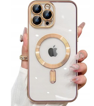 ETUI OBUDOWA DO IPHONE 13 PRO MAX ZŁOTY MAGSAFE