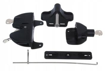 Самозапирающийся засов для ворот с двусторонним ключом