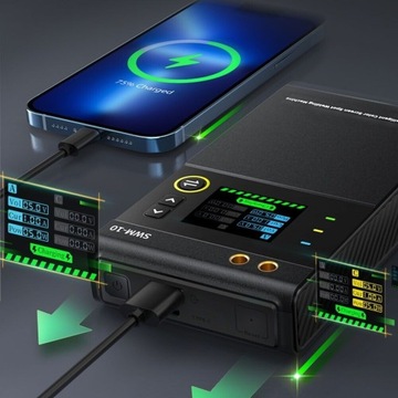 Портативный интеллектуальный аппарат точечной сварки 2в1 FNIRSI SWM-10 TFT