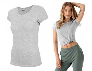 KOSZULKA DAMSKA T-SHIRT 4F TSD350 BAWEŁNIANA XL