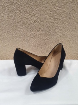 Черные замшевые насосы на ккзи-но пост р.36