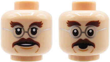 LEGO głowa / główka mężczyzna cielista dwustronna