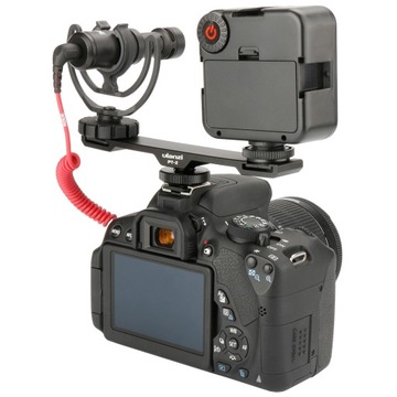 Фоторазветвитель 2x холодный башмак для светодиодного микрофона