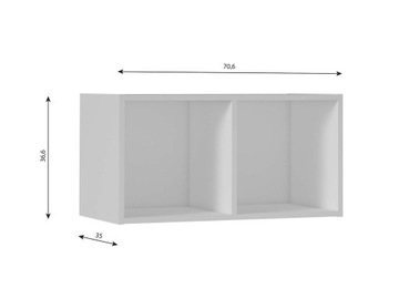 ПОДСТАВКА ДЛЯ ВИНИЛОВЫХ ПЛАСТИНОК BOX 2, БЕЛАЯ