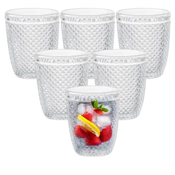 Szklanka do zimnych napojów 260ml szklanki, imitacja kryształu