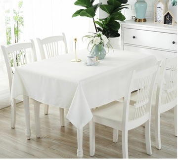 Гладкая эфирная матовая плотная скатерть 140x280 ЦВЕТОВ