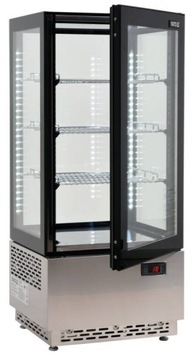 ХОЛОДИЛЬНАЯ ВИТРИНА ДЛЯ ТОРТОВ, ДЕСЕРТОВ, 78Л, ЧЕРНАЯ