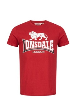 T-shirt LONSDALE LONDON PARSON czerwona - XL
