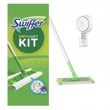 Swiffer Zestaw startowy mop-chusteczki do zbierania kurzu z podłóg + GRATIS