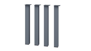 B 7070 СТОЛ И НОЖКИ 70X70 ММ LOFT METAL