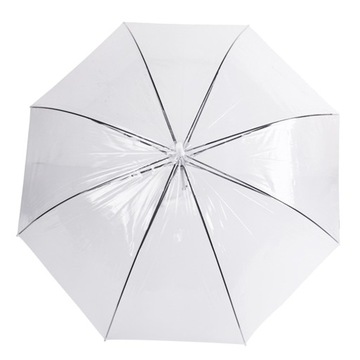 MODNY Oryginalny Parasol PRZEZROCZYSTY Ślubny Na Ślub Parasolka 95cm XL